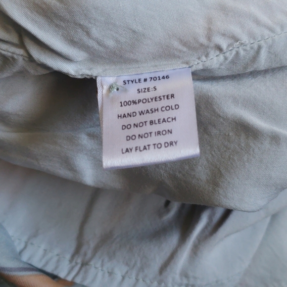 AQUA STRIPED SATIN ROMPER - Picture 16 of 16